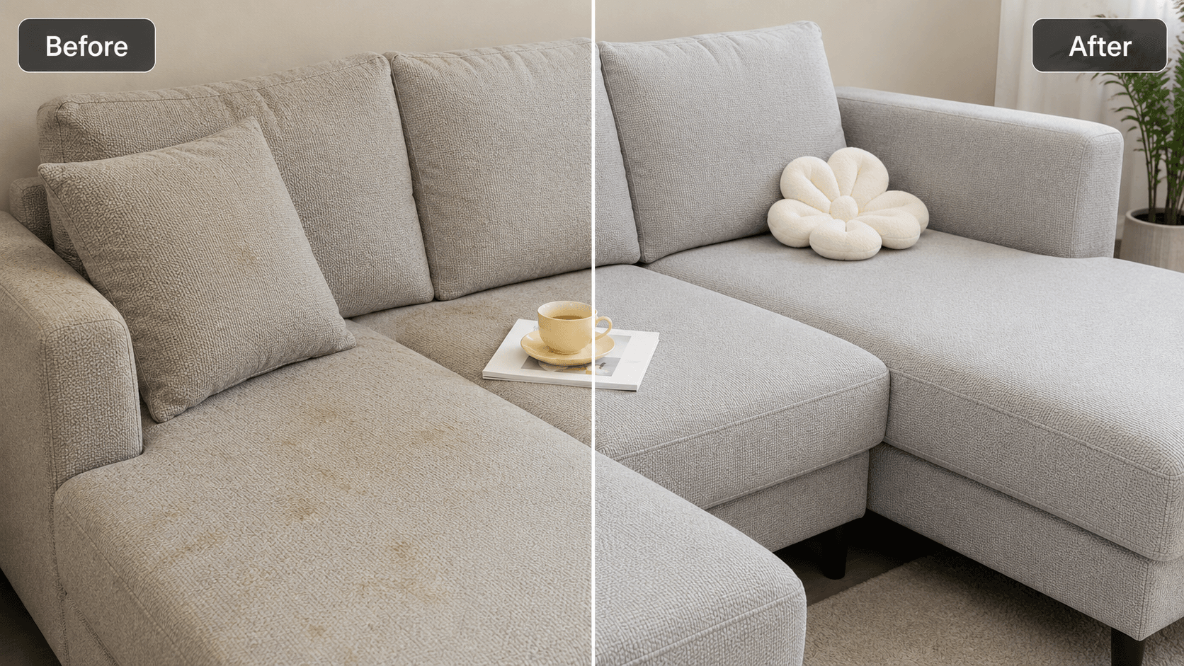 Before After Cleaning Result