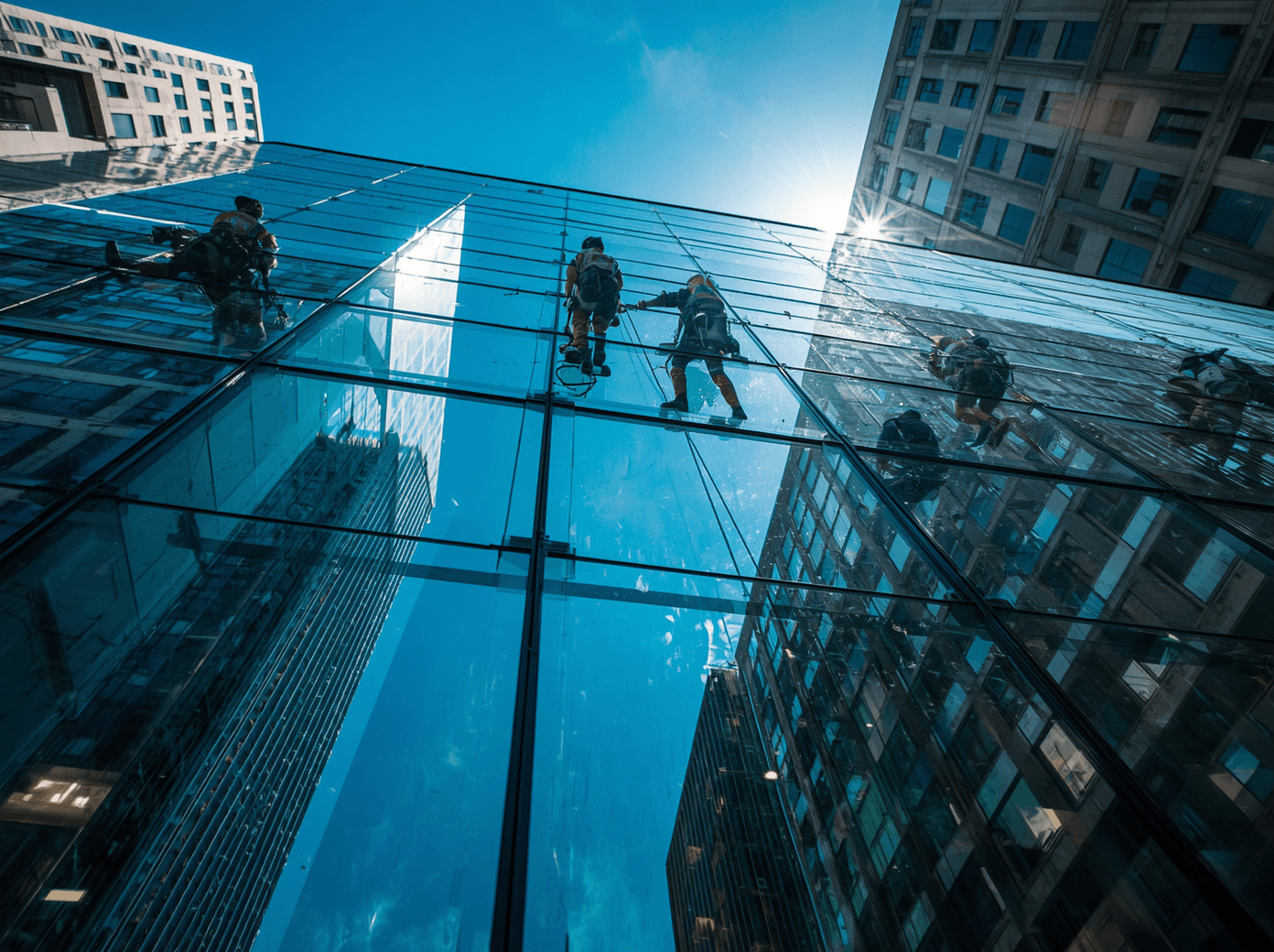Facade Glass Cleaning